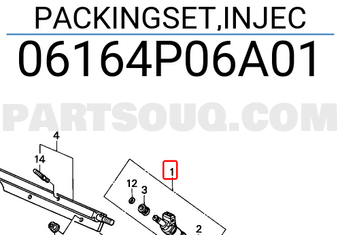 Honda 06164P06A01 PACKINGSET,INJEC