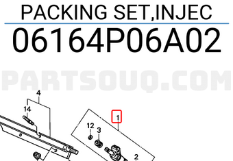Honda 06164P06A02 PACKING SET,INJEC
