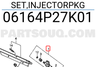 Honda 06164P27K01 SET,INJECTORPKG