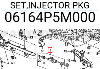 Honda 06164P5M000 SET,INJECTOR PKG