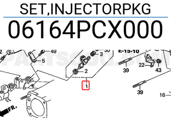 Honda 06164PCX000 SET,INJECTORPKG