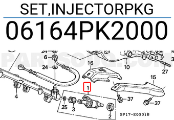 Honda 06164PK2000 SET,INJECTORPKG