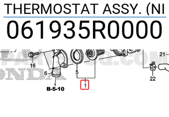 Honda 061935R0000 THERMOSTAT ASSY. (NI
