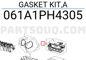 Honda 061A1PH4305 GASKET KIT,A