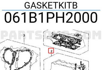 Honda 061B1PH2000 GASKETKITB