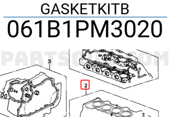 Honda 061B1PM3020 GASKETKITB