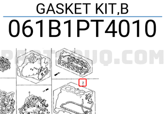 Honda 061B1PT4010 GASKET KIT,B