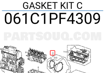Honda 061C1PF4309 GASKET KIT C