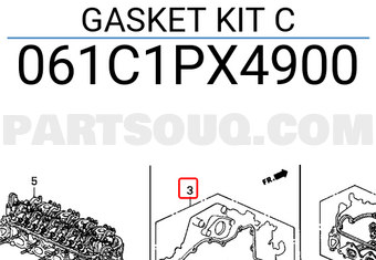Honda 061C1PX4900 GASKET KIT C