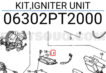 Honda 06302PT2000 KIT,IGNITER UNIT