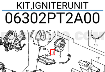 Honda 06302PT2A00 KIT,IGNITERUNIT