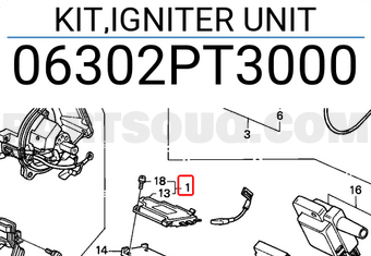 Honda 06302PT3000 KIT,IGNITER UNIT