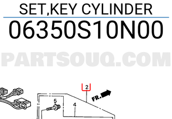 Honda 06350S10N00 SET,KEY CYLINDER