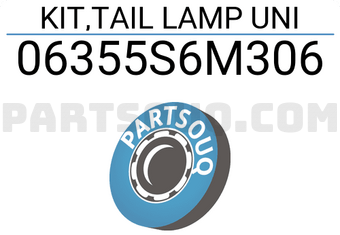 Honda 06355S6M306 KIT,TAIL LAMP UNI