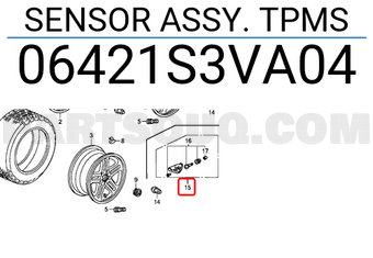 Honda 06421S3VA04 SENSOR ASSY. TPMS