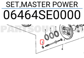 Honda 06464SE0000 SET,MASTER POWER