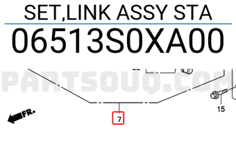 Honda 06513S0XA00 SET,LINK ASSY STA