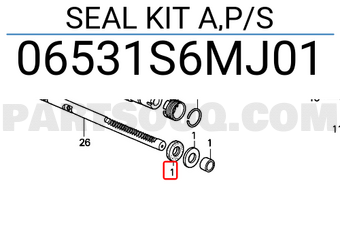 Honda 06531S6MJ01 SEAL KIT A,P/S