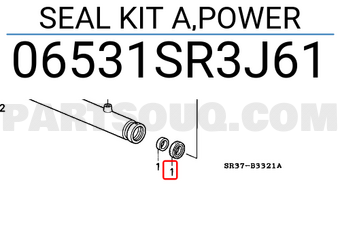 Honda 06531SR3J61 SEAL KIT A,POWER