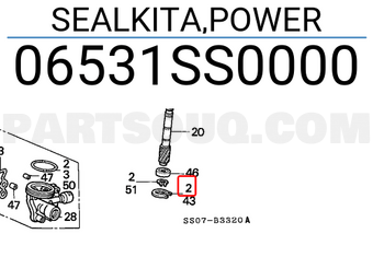 Honda 06531SS0000 SEALKITA,POWER