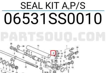 Honda 06531SS0010 SEAL KIT A,P/S