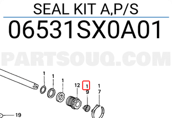Honda 06531SX0A01 SEAL KIT A,P/S