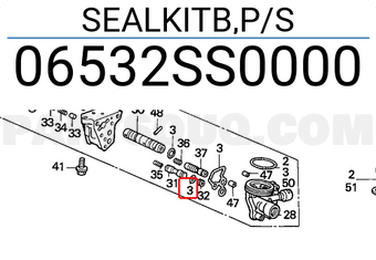Honda 06532SS0000 SEALKITB,P/S