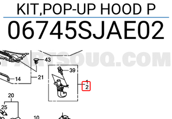 Honda 06745SJAE02 KIT,POP-UP HOOD P