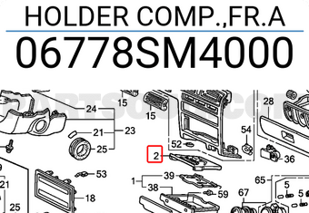 Honda 06778SM4000 HOLDER COMP.,FR.A
