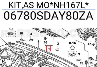 Honda 06780SDAY80ZA KIT,AS MO*NH167L*