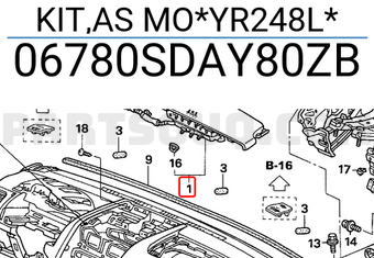 Honda 06780SDAY80ZB KIT,AS MO*YR248L*