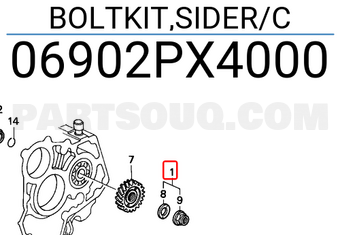 Honda 06902PX4000 BOLTKIT,SIDER/C
