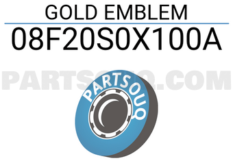Honda 08F20S0X100A GOLD EMBLEM