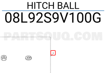 Honda 08L92S9V100G HITCH BALL