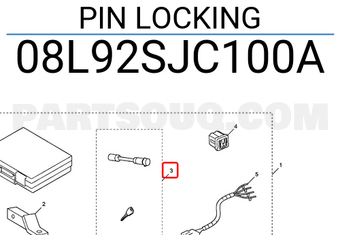 Honda 08L92SJC100A PIN LOCKING