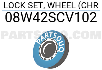 Honda 08W42SCV102 LOCK SET, WHEEL (CHR