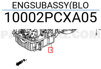 Honda 10002PCXA05 ENGSUBASSY(BLO