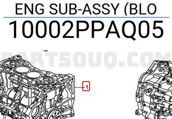 Honda 10002PPAQ05 ENG SUB-ASSY (BLO