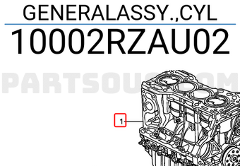 Honda 10002RZAU02 GENERALASSY.,CYL