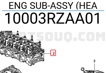 Honda 10003RZAA01 ENG SUB-ASSY (HEA
