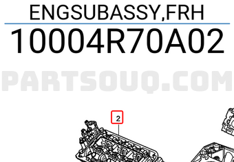 Honda 10004R70A02 ENGSUBASSY,FRH