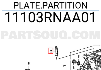 Honda 11103RNAA01 PLATE,PARTITION