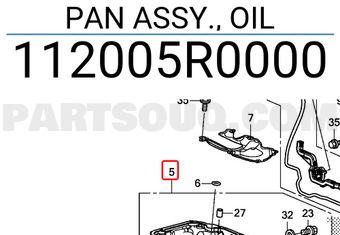 Honda 112005R0000 PAN ASSY., OIL