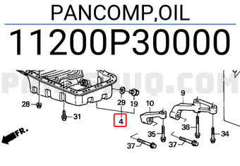 Honda 11200P30000 PANCOMP,OIL