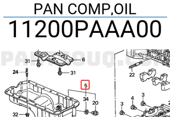 Honda 11200PAAA00 PAN COMP,OIL
