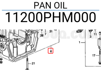Honda 11200PHM000 PAN OIL