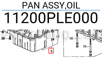 Honda 11200PLE000 PAN ASSY,OIL