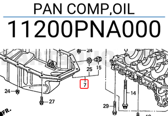Honda 11200PNA000 PAN COMP,OIL
