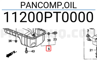 Honda 11200PT0000 PANCOMP,OIL
