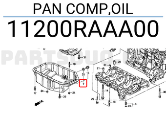 Honda 11200RAAA00 PAN COMP,OIL